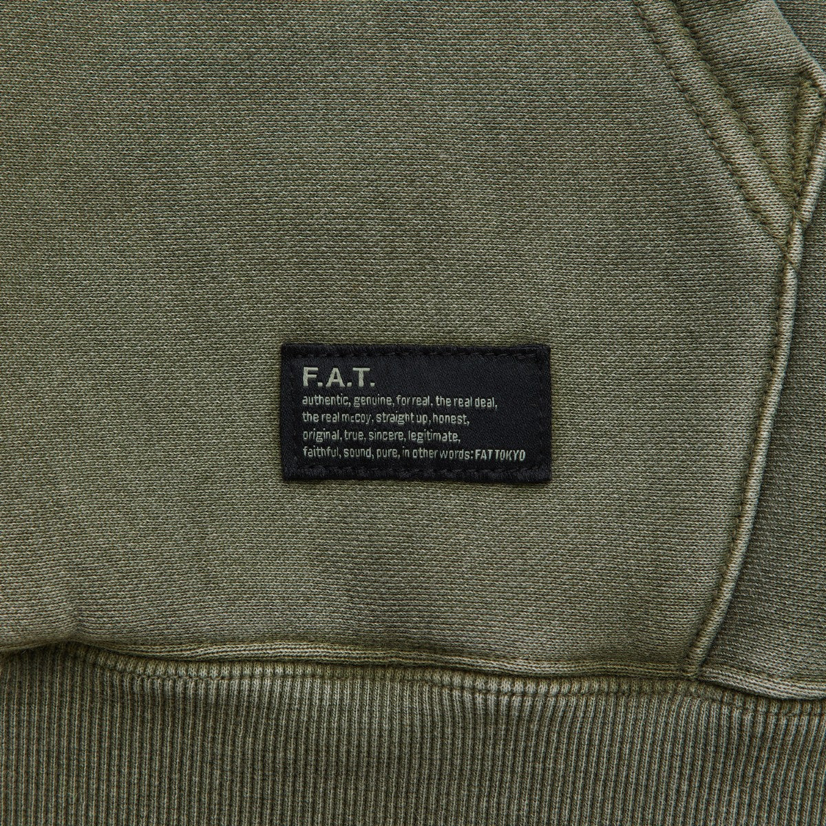 FAT FADEMENT.ZIP エフエイティー フェイドメント.ジップ F32520-SW07【メンズ トップス スウェット ハーフジップ 刺繍 裏毛 セットアップ可 25FW】