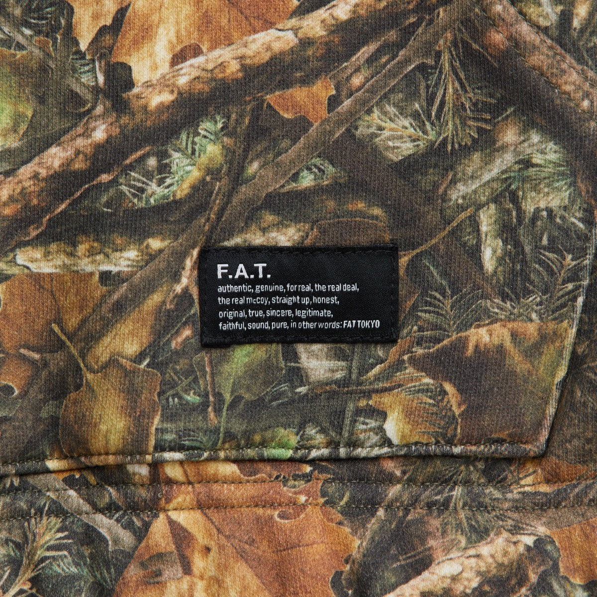 FAT WOODSFIELD.HALF エフエイティー ウッズフィールド.ハーフ F32520-SW12【メンズ ハーフジップ スウェット カモフラージュ 裏毛 25FW】