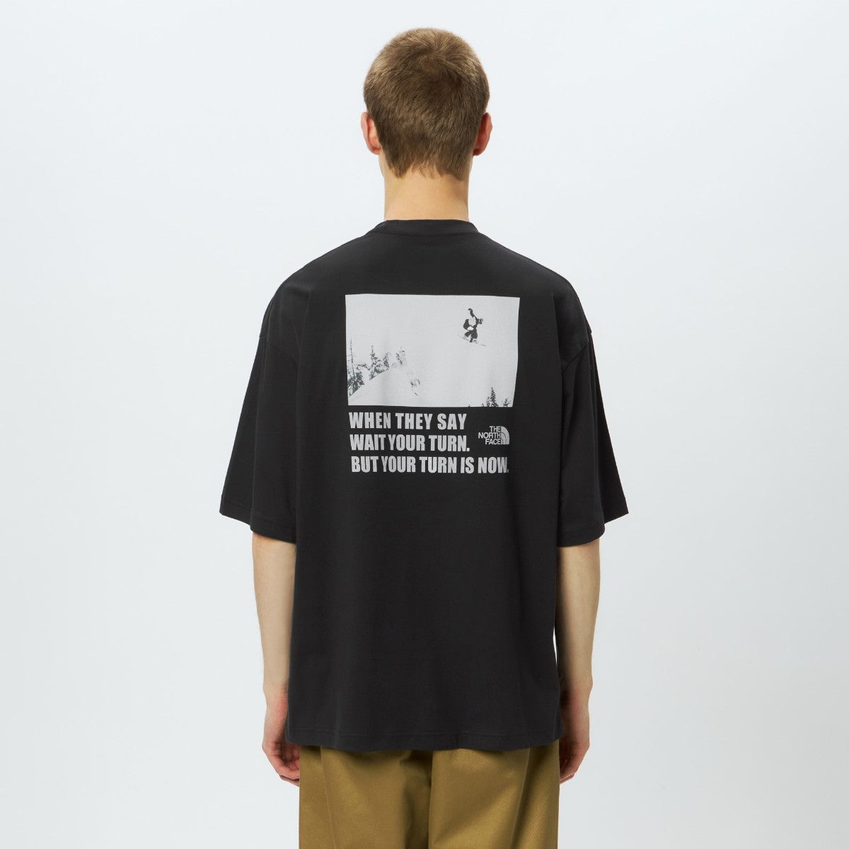 THE NORTH FACE S/S FREERIDE TEE ザ・ノース・フェイス ショートスリーブフリーライドティー NT82532【メンズ Tシャツ 速乾コットン グラフィックTシャツ カジュアルウェア アウトドア 25FW】