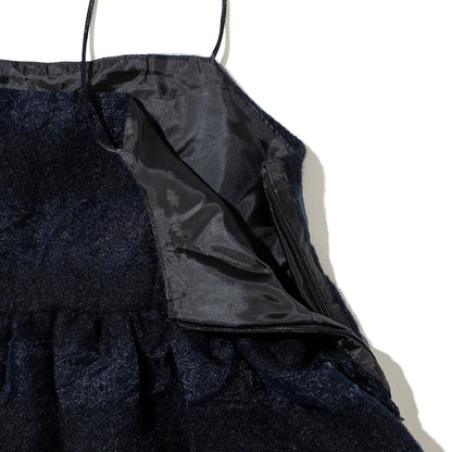 YuumiARIA CAMISOLE ONE-PIECE ユウミアリア キャミソールワンピース  252-AS004-NVY【レディース キャミワンピ ポリエステル素材 25FW】
