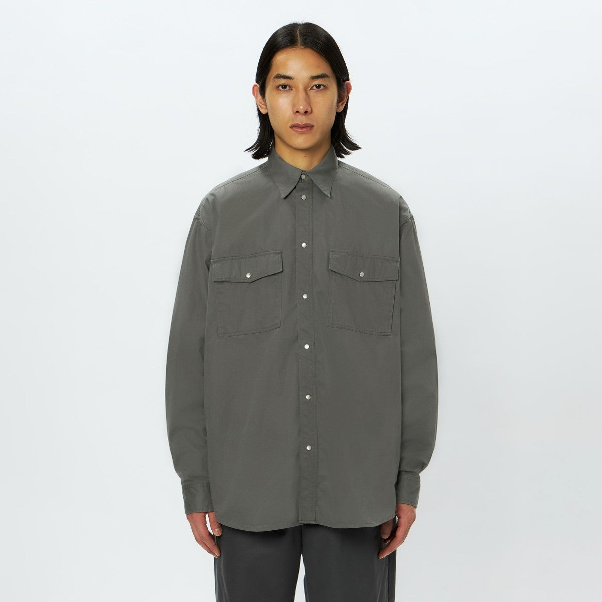 THE NORTH FACE L/S ROCK STEADY CHINO SHIRT ザ・ノース・フェイス ロングスリーブロックステディチノシャツ NR62531【メンズ チノシャツ 速乾素材 カジュアルシャツ デイリーウェア アウトドア 25FW】