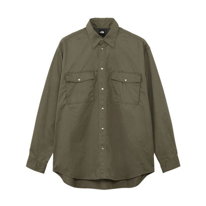 THE NORTH FACE L/S ROCK STEADY CHINO SHIRT ザ・ノース・フェイス ロングスリーブロックステディチノシャツ NR62531【メンズ チノシャツ 速乾素材 カジュアルシャツ デイリーウェア アウトドア 25FW】