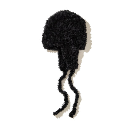 PoI Eco fur knit cap ポィ エコファーニットキャップ 252-AA11【レディース ニット帽 耳当て付き エコファー冬小物 防寒 25FW】