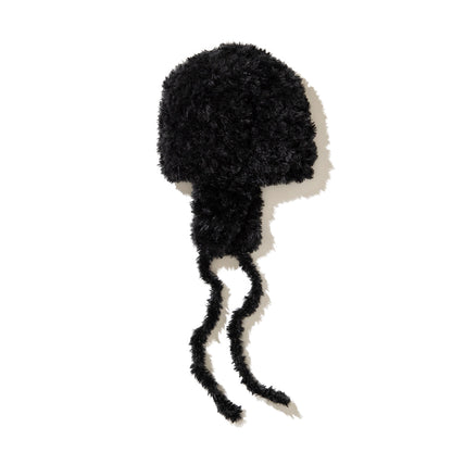 PoI Eco fur knit cap ポィ エコファーニットキャップ 252-AA11【レディース ニット帽 耳当て付き エコファー冬小物 防寒 25FW】