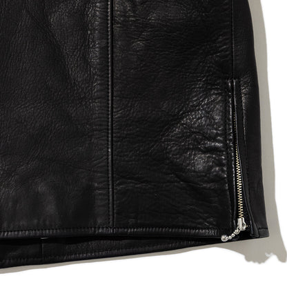 PoI Sailor color leather JKT bm ポィ セーラーカラー レザー ジャケット bm 252-FA02-BLK【レディース 牛革 セーラーカラー 25FW】