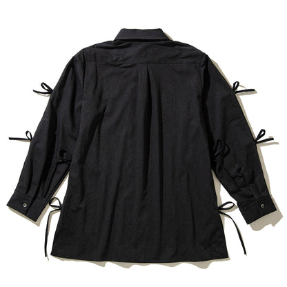 naokitomizuka Flower embroidery ribbon blouse ナオキトミヅカ フラワー エンブロイダリー リボン ブラウス GRNTB015【レディース WOMENブランド 楽天NG 25FW】