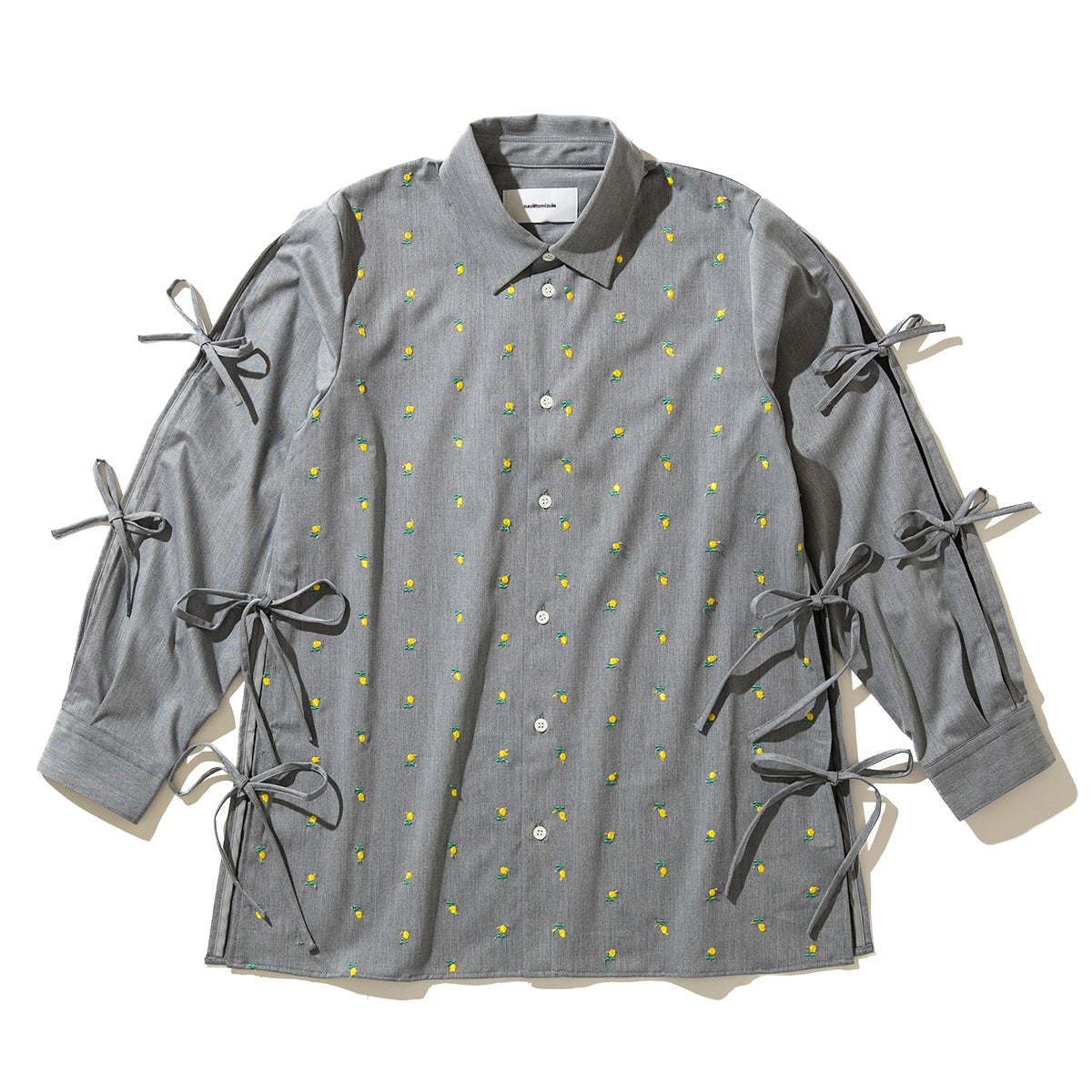 naokitomizuka Flower embroidery ribbon blouse ナオキトミヅカ フラワー エンブロイダリー リボン ブラウス GRNTB015【レディース WOMENブランド 楽天NG 25FW】