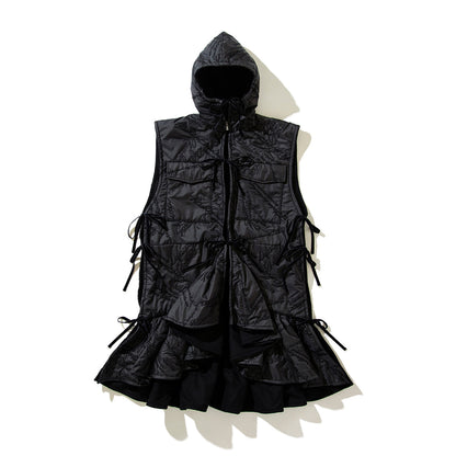 naokitomizuka Quilting ruffled gilet ナオキトミヅカ キルティング ラッフルド ジレ GRNTB016【レディース WOMENブランド 楽天NG 25FW】