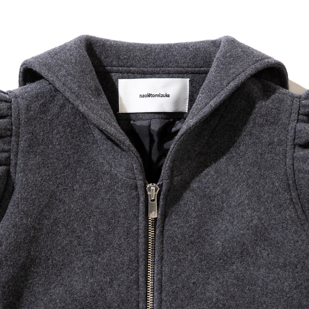 naokitomizuka Front zip jacket ナオキトミヅカ フロントジップ ジャケット GRNTJ007【レディース WOMENブランド 楽天NG 25FW】