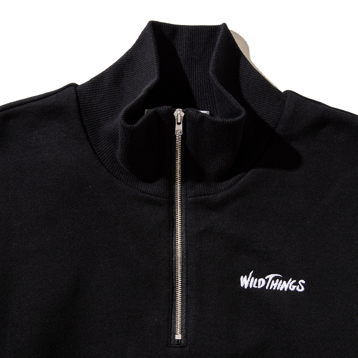 naokitomizuka WILD THINGS Half zip ruffled sweat shirt GRNTT008