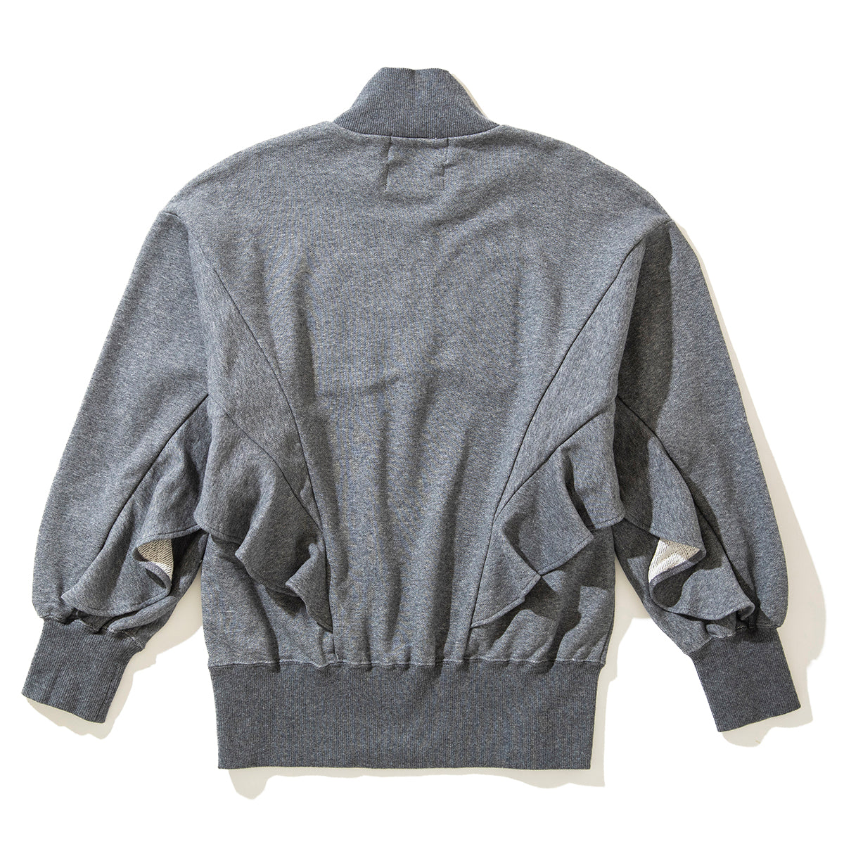 naokitomizuka WILD THINGS Half zip ruffled sweat shirt ナオキトミヅカ ワイルドシングス ハーフジップ フリル スウェットシャツ GRNTT008【レディース WOMENブランド 楽天NG 25FW】