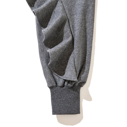 naokitomizuka WILD THINGS Half zip ruffled sweat shirt ナオキトミヅカ ワイルドシングス ハーフジップ フリル スウェットシャツ GRNTT008【レディース WOMENブランド 楽天NG 25FW】