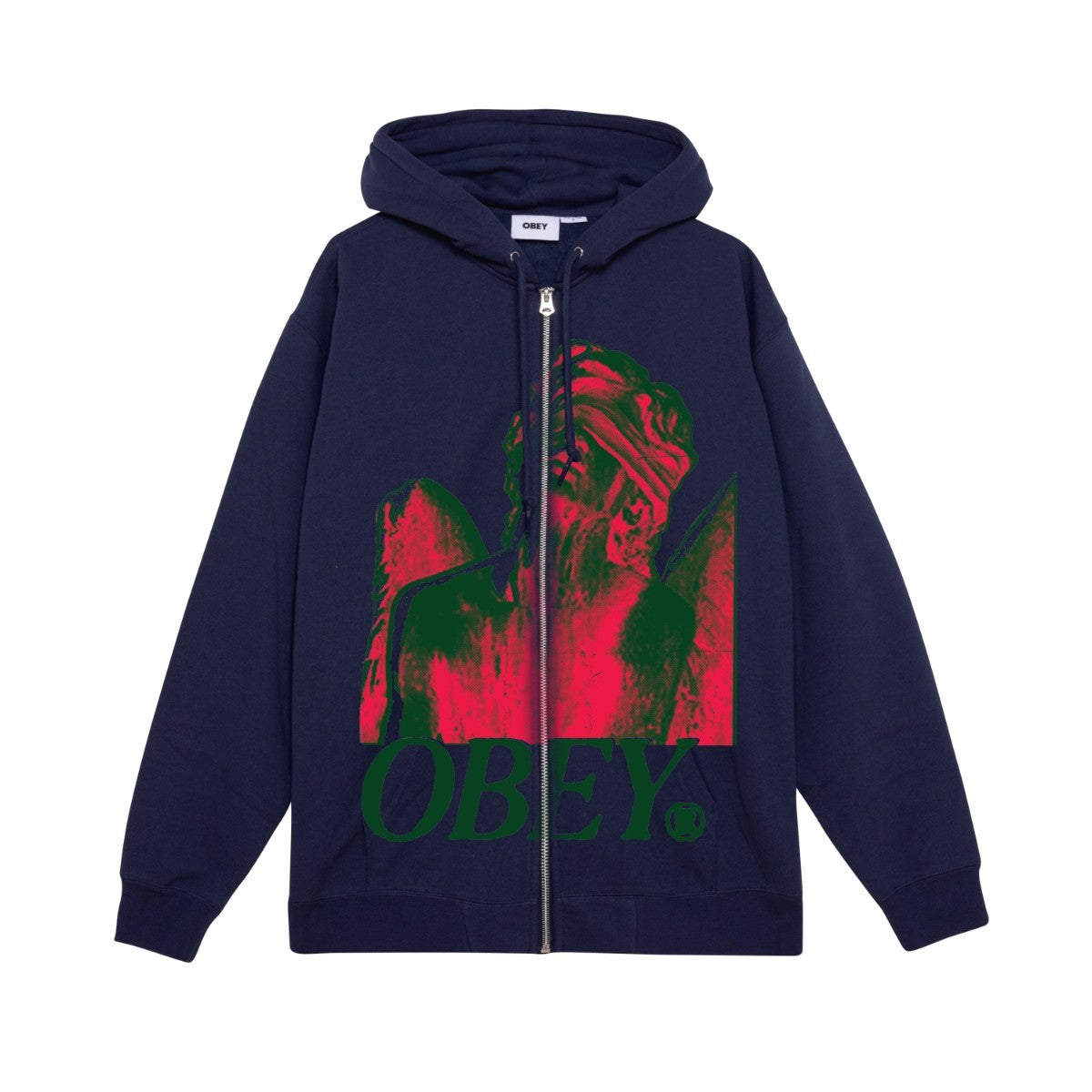 OBEY BLINDFOLD オベイ ブラインドフォールド 112854206【メンズ パーカー ジップアップ グラフィック プリント 25FW】