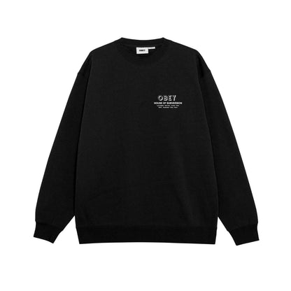 OBEY HOUSE OF SUBVERSION オベイ ハウス オブ サブバージョン 112864195【メンズ トップス クルーネック ロゴ バックプリント 25FW】