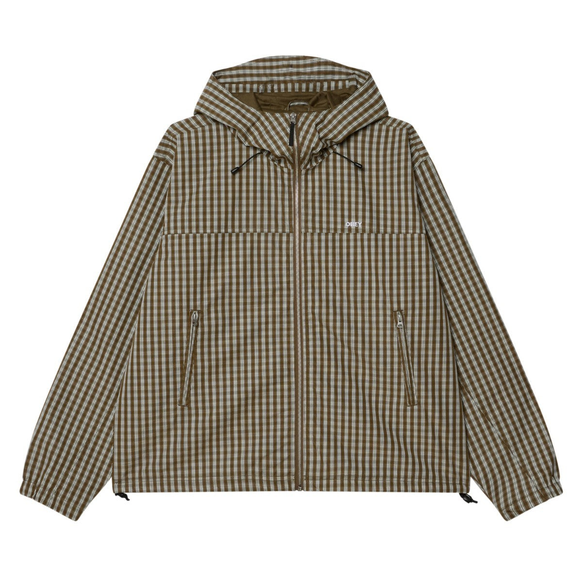 OBEY VISTA JACKET オベイ ビスタ ジャケット 121800595【メンズ アウター ジャケット フード ジップアップ ロゴ 25FW】