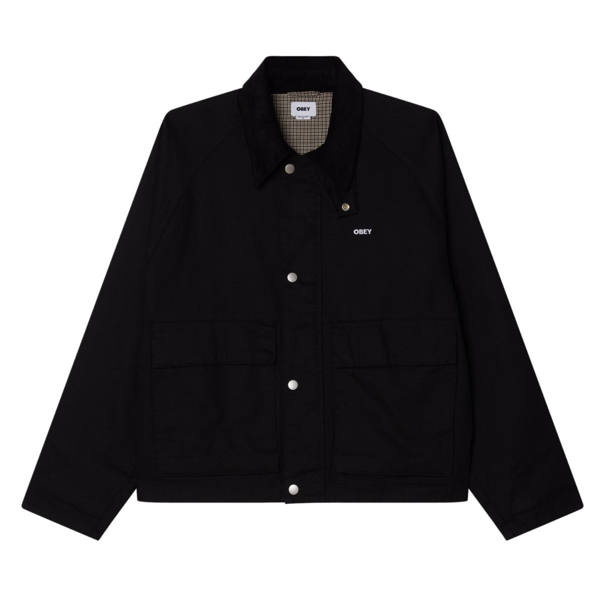 OBEY CADEN WORK JACKET オベイ ケイデン ワーク ジャケット 121800596【メンズ アウター ジャケット スナップボタン ワークテイスト 25FW】