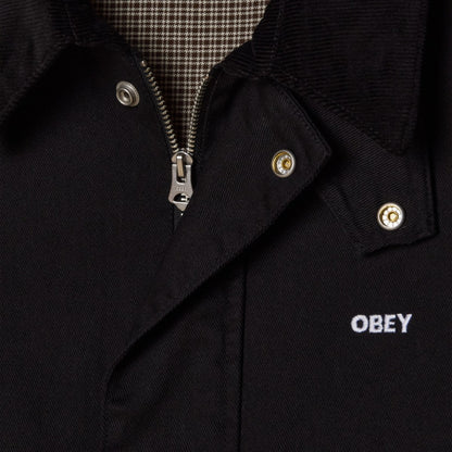 OBEY CADEN WORK JACKET オベイ ケイデン ワーク ジャケット 121800596【メンズ アウター ジャケット スナップボタン ワークテイスト 25FW】