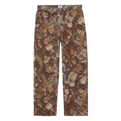 OBEY CLASSIC BAGGY DENIM オベイ クラシック バギー デニム 142010109【メンズ デニム ジーンズ バギーパンツ テーパードレッグ ボタンフライ レザーパッチ 25FW】