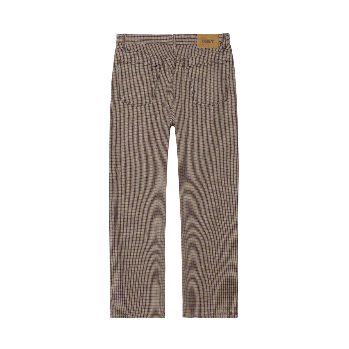 OBEY CLASSIC BAGGY PLAID DENIM オベイ クラシックバギープレイドデニム 142010114【メンズ ボトムス パンツ デニム バギー テーパード 25FW】