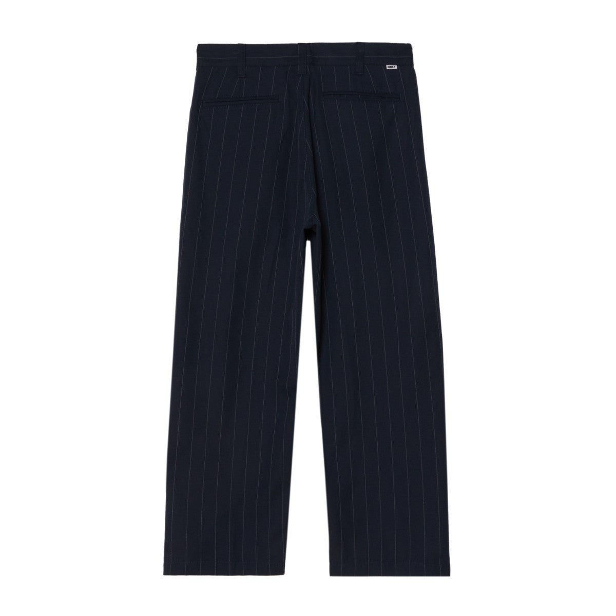 OBEY DEAN STRIPE PLEATED PANT オベイ ディーン ストライプ プリーテッド パンツ 142020262【メンズ ボトムス パンツ ストライプ ジッパーフライ ストレートレッグ 25FW】