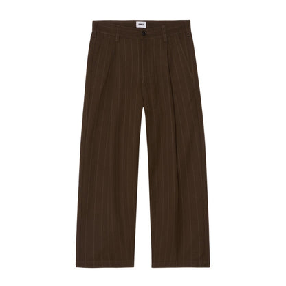 OBEY DEAN STRIPE PLEATED PANT オベイ ディーン ストライプ プリーテッド パンツ 142020262【メンズ ボトムス パンツ ストライプ ジッパーフライ ストレートレッグ 25FW】