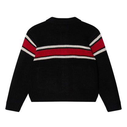 OBEY BERNARD ZIP UP SWEATER オベイ バーナード ジップアップ セーター 151010044【メンズ ジップアップセーター ニット リブ仕様 カジュアル ロゴ刺繍 25FW】
