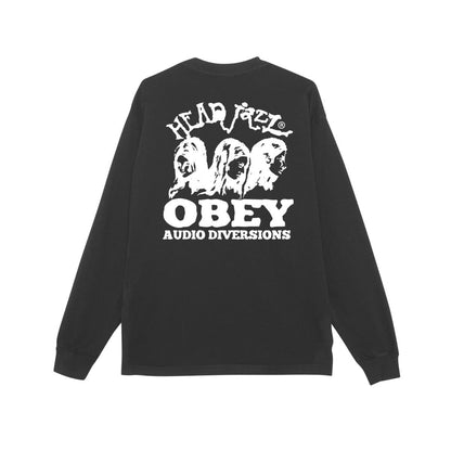 OBEY HEAD JAZZ 2 オベイ ヘッド ジャズ 2 168004222【メンズ 長袖Tシャツ ロゴ バックプリント 25FW】