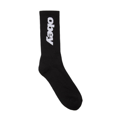 OBEY ITALICS SOCKS オベイ イタリックス ソックス 100260195【メンズ ソックス ロゴ 靴下 シンプル 25FW】