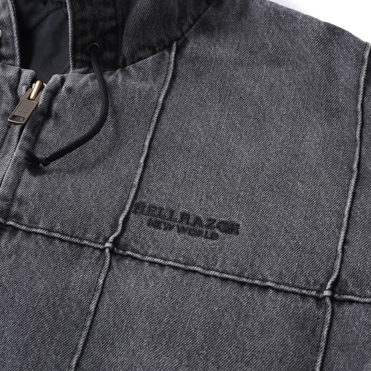 Hellrazor BLOCK DENIM JACKET ヘルレイザー ブロック デニムジャケット 01125AW0105【メンズ アウター デニム ジャケット 25FW】