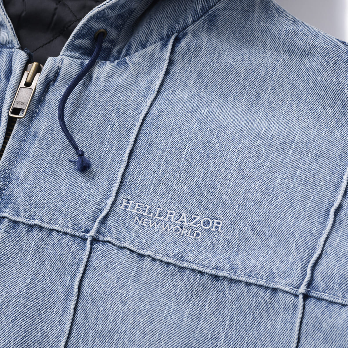 Hellrazor BLOCK DENIM JACKET ヘルレイザー ブロック デニムジャケット 01125AW0105【メンズ アウター デニム ジャケット 25FW】