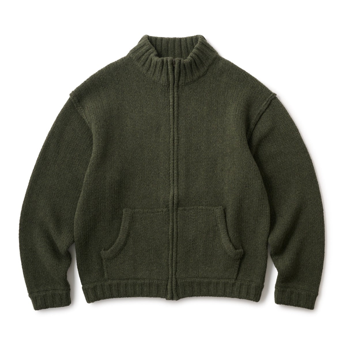 Hellrazor LOGO FULL ZIP KNIT ヘルレイザー ロゴ フルジップ ニット 01125AW0202【メンズ トップス ニット 長袖 ジップ 25FW】