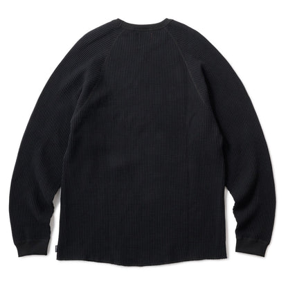 Hellrazor WAFFLE LS SHIRT ヘルレイザー ワッフル ロングスリーブ シャツ 01125AW0301【メンズ 長袖 Tシャツ カットソー  ロゴ 25FW】