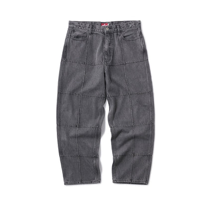 Hellrazor BLOCK BAGGIE DENIM PANTS ヘルレイザー ブロック バギーデニムパンツ 01125AW0402【メンズ デニムパンツ ワイド バギーシルエット 25FW】