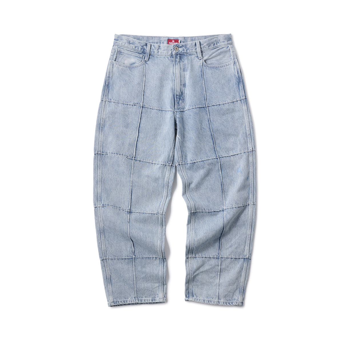 Hellrazor BLOCK BAGGIE DENIM PANTS ヘルレイザー ブロック バギーデニムパンツ 01125AW0402【メンズ デニムパンツ ワイド バギーシルエット 25FW】