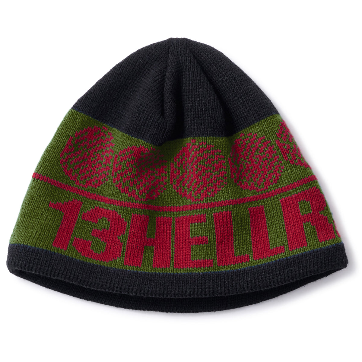 Hellrazor BOARDER BEANIE ヘルレイザー ボーダー ビーニー 01125AW0606【メンズ 帽子 ニット ビーニー ボーダー柄 25FW】