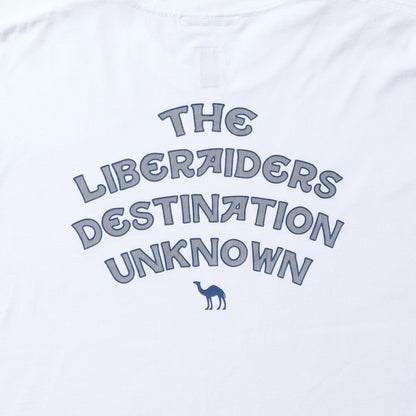 Liberaiders CAMEL TEE リベレイダース キャメル ティー 77602【メンズ Tシャツ 半袖 ロゴ バックプリント ヴィンテージテイスト 25FW】
