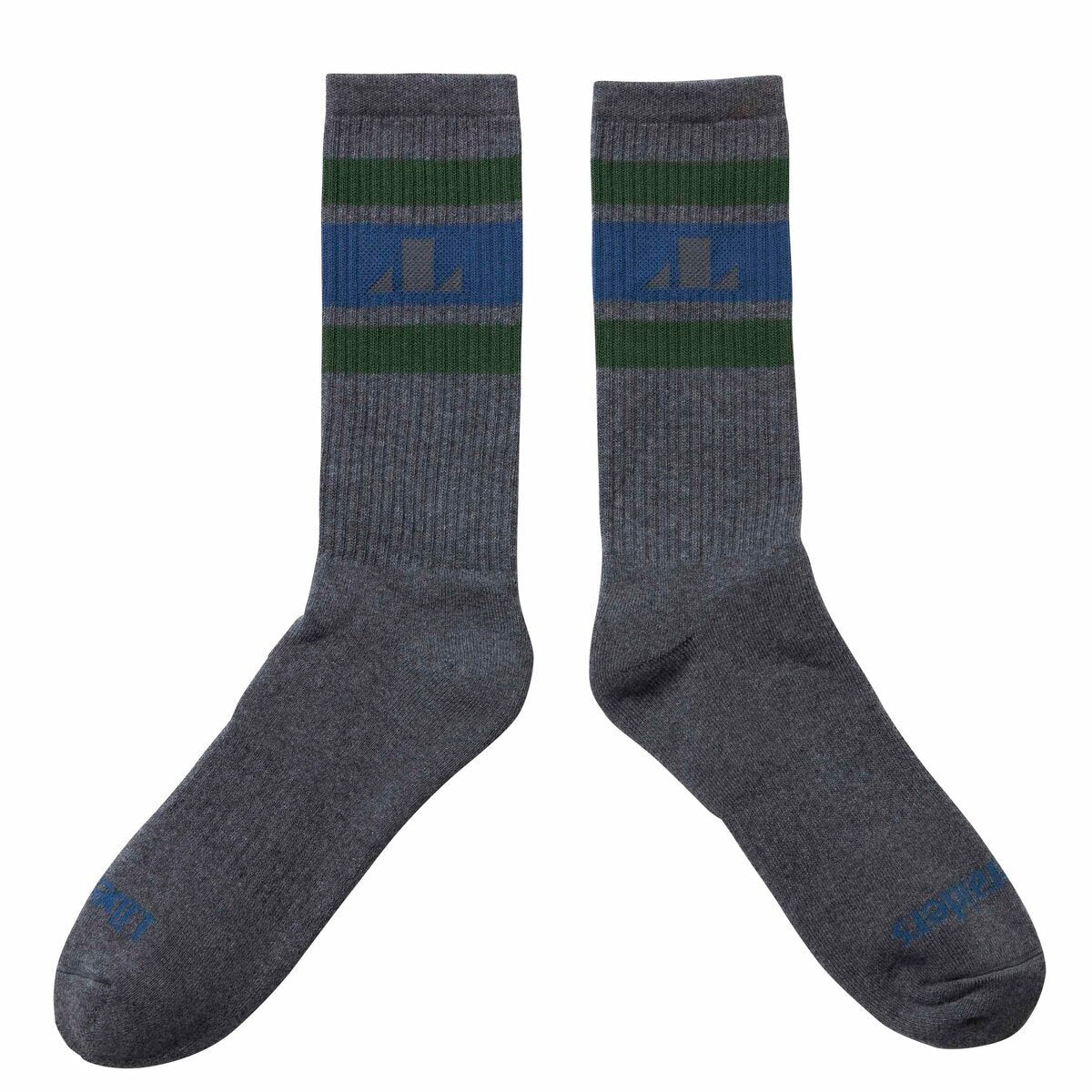Liberaiders 2-PACK LINE SOCKS リベレイダース 2パック ライン ソックス 77909【メンズ ソックス 2足セット パイル素材 サポート性 クルー丈 ロゴ 25FW】