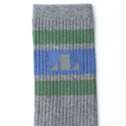 Liberaiders 2-PACK LINE SOCKS リベレイダース 2パック ライン ソックス 77909【メンズ ソックス 2足セット パイル素材 サポート性 クルー丈 ロゴ 25FW】