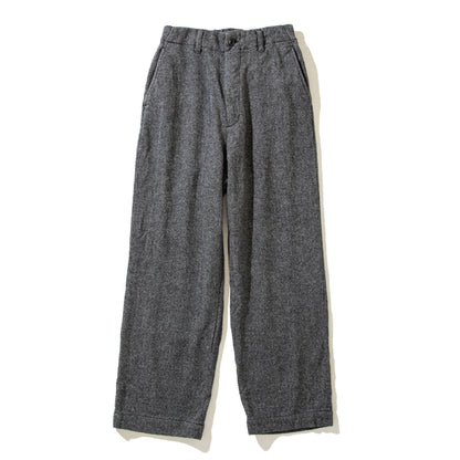 UNFRM OUTDOOR STANDARD BRITISH VINTAGE TWEED WIDE PANTS ユニフォームアウトドアスタンダード ブリティッシュ ヴィンテージ ツイード ワイド パンツ AW-4559【メンズ ワイドパンツ ツイード リラックスフィット クラシックスタイル 25FW】
