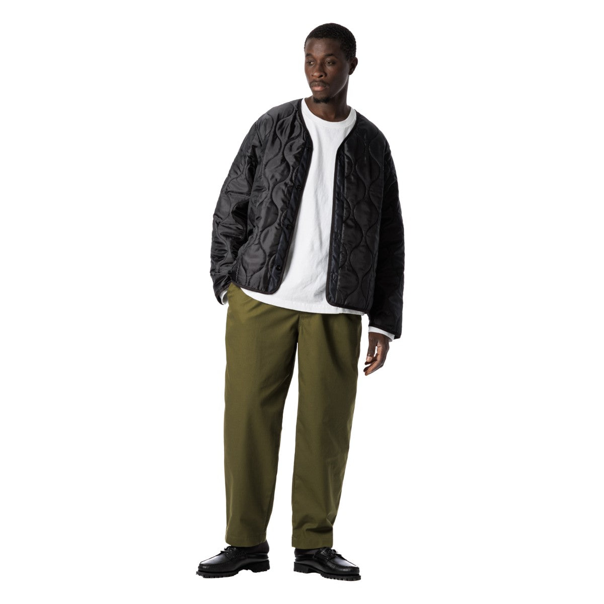 Sandinista Quilted Liner Jacket サンディニスタ キルテッド ライナー ジャケット 60425WA01-OW【メンズ アウター キルティング ジャケット ミリタリー 中綿 軽量 25FW】