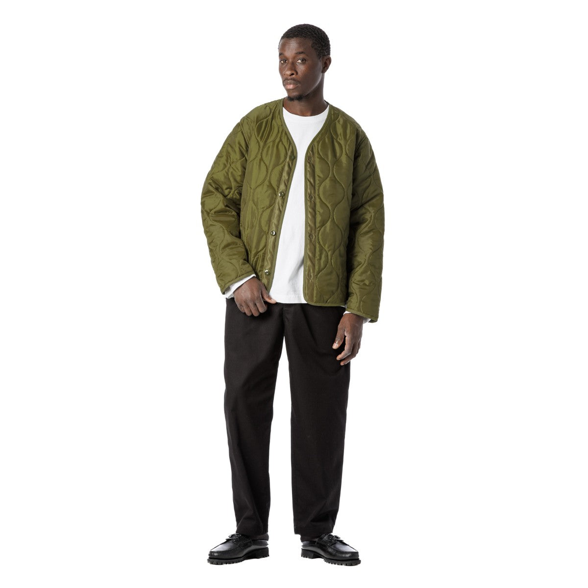 Sandinista Quilted Liner Jacket サンディニスタ キルテッド ライナー ジャケット 60425WA01-OW【メンズ アウター キルティング ジャケット ミリタリー 中綿 軽量 25FW】