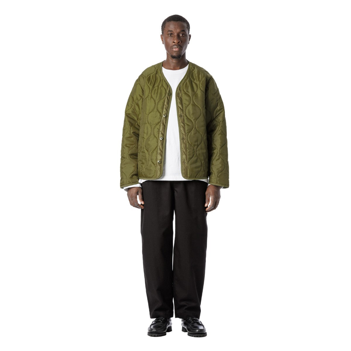 Sandinista Quilted Liner Jacket サンディニスタ キルテッド ライナー ジャケット 60425WA01-OW【メンズ アウター キルティング ジャケット ミリタリー 中綿 軽量 25FW】