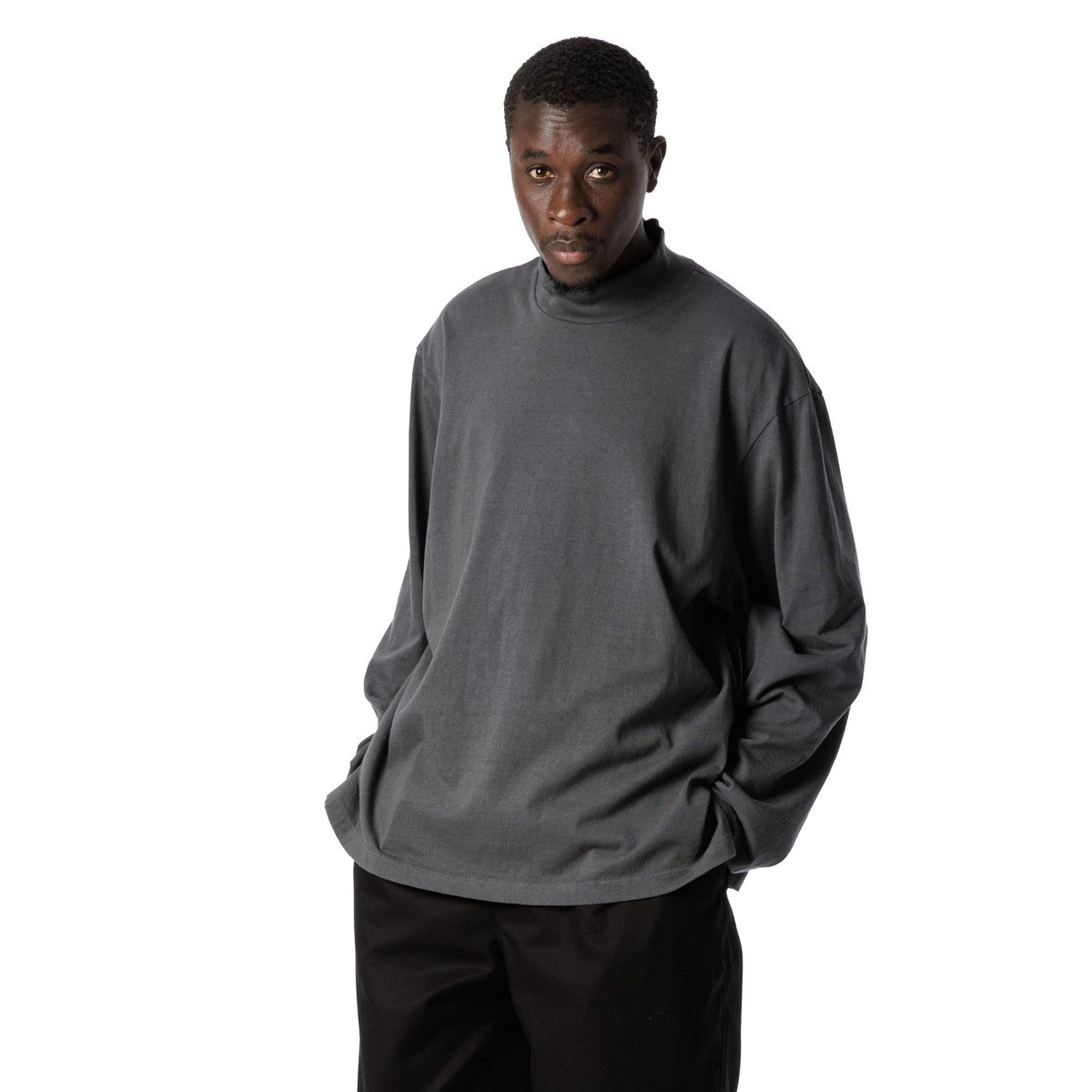 Sandinista American Cotton Turtleneck L-S Tee サンディニスタ アメリカンコットン タートルネック ロングスリーブ Tシャツ 60425WA02-TP【メンズ 長袖Tシャツ カットソー アメリカコットン タートルネック トップス 25FW】