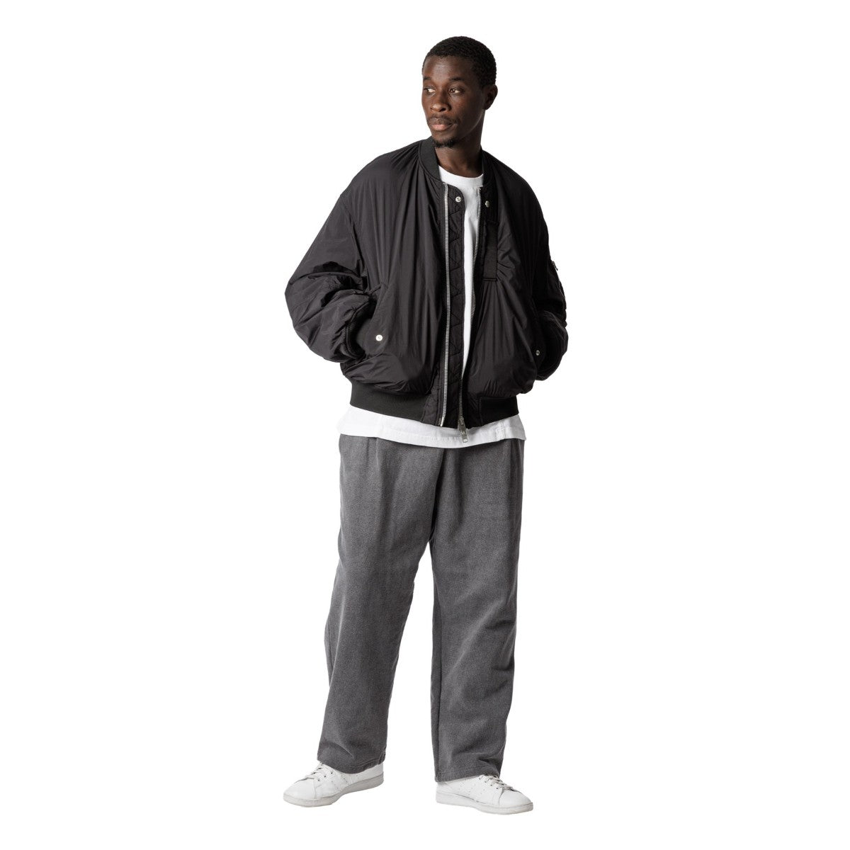 Sandinista MA-1 - Overdyed サンディニスタ MA-1 - オーバーダイ 60425WA03-OW【メンズ MA-1 ジャケット 製品染め ワイドシルエット シンサレート 防寒 アウター 25FW】