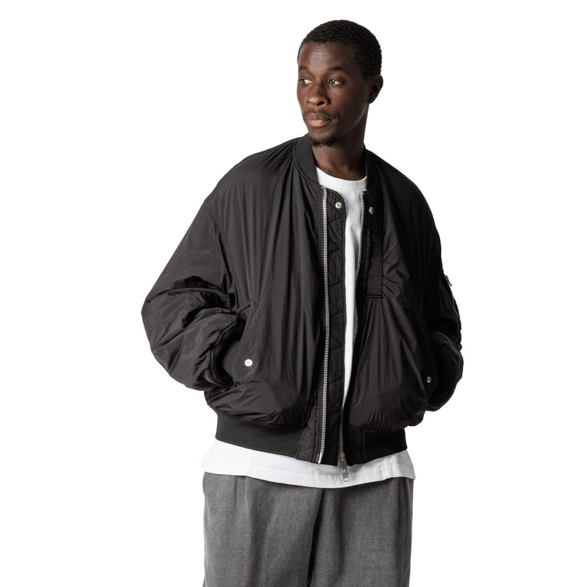 Sandinista MA-1 - Overdyed サンディニスタ MA-1 - オーバーダイ 60425WA03-OW【メンズ MA-1 ジャケット 製品染め ワイドシルエット シンサレート 防寒 アウター 25FW】