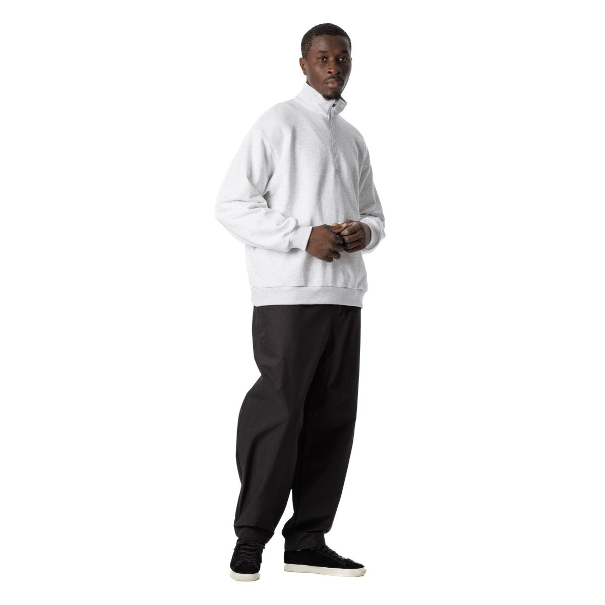 Sandinista American Cotton Half Zip Pullover サンディニスタ アメリカンコットン ハーフジップ プルオーバー 60425WA08-TP【メンズ ハーフジップ プルオーバー アメリカコットン 裏毛 スウェット ドライタッチ 25FW】
