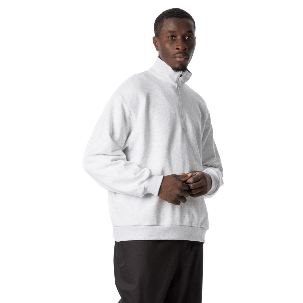 Sandinista American Cotton Half Zip Pullover サンディニスタ アメリカンコットン ハーフジップ プルオーバー 60425WA08-TP【メンズ ハーフジップ プルオーバー アメリカコットン 裏毛 スウェット ドライタッチ 25FW】