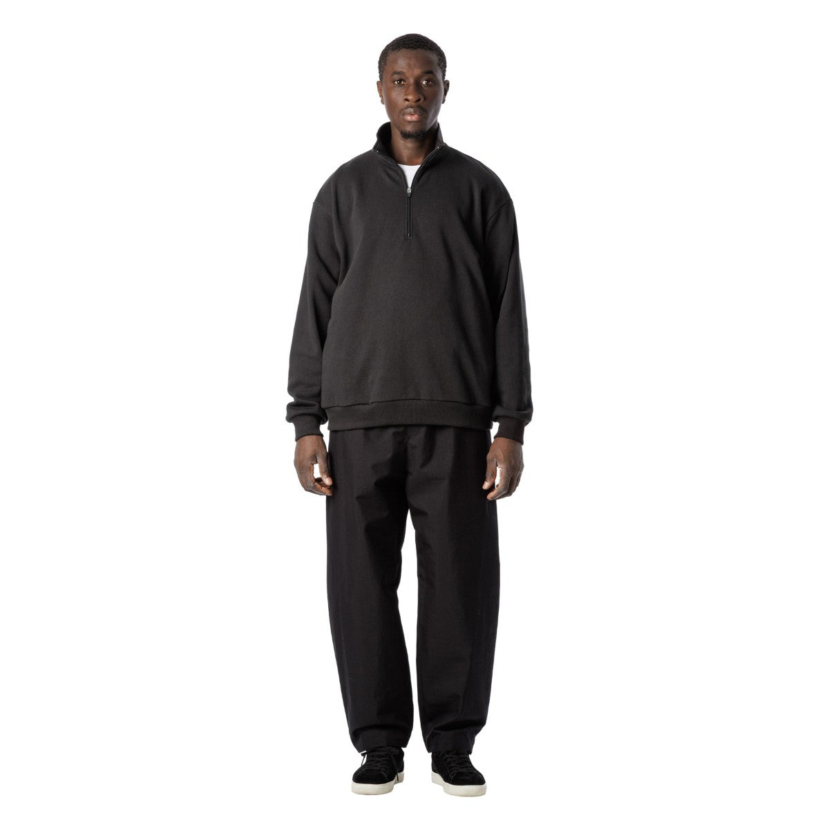 Sandinista American Cotton Half Zip Pullover サンディニスタ アメリカンコットン ハーフジップ プルオーバー 60425WA08-TP【メンズ ハーフジップ プルオーバー アメリカコットン 裏毛 スウェット ドライタッチ 25FW】