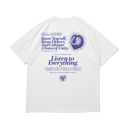 SAYHELLO Listen To Everything Tee セイハロー リスン トゥ エヴリシング ティー 25AW-D1-05【メンズ 半袖Tシャツ 厚手 ヘビーウェイト スクリーンプリント 25FW】