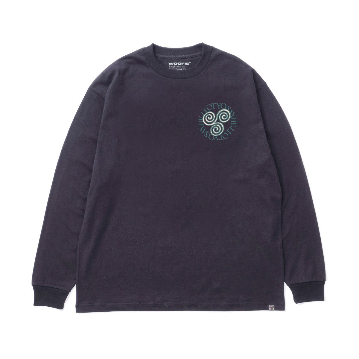 SAYHELLO Pigment Slap Logo Tee セイハロー ピグメント スラップ ロゴ ティー 25AW-D2-02【メンズ 長袖Tシャツ ピグメント染め スクリーンプリント ヘビーウェイト 厚手 25FW】